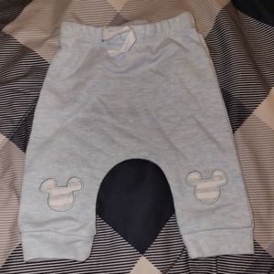 Baby blue mickey mouse infant joggers